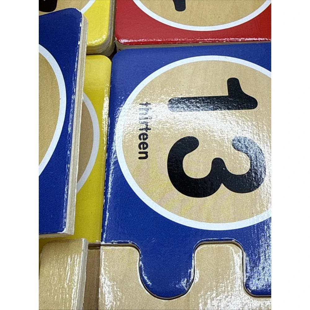Melissa & Doug Self-Correcting 1-20 Number Puzzle Wooden Complete in Box‎
